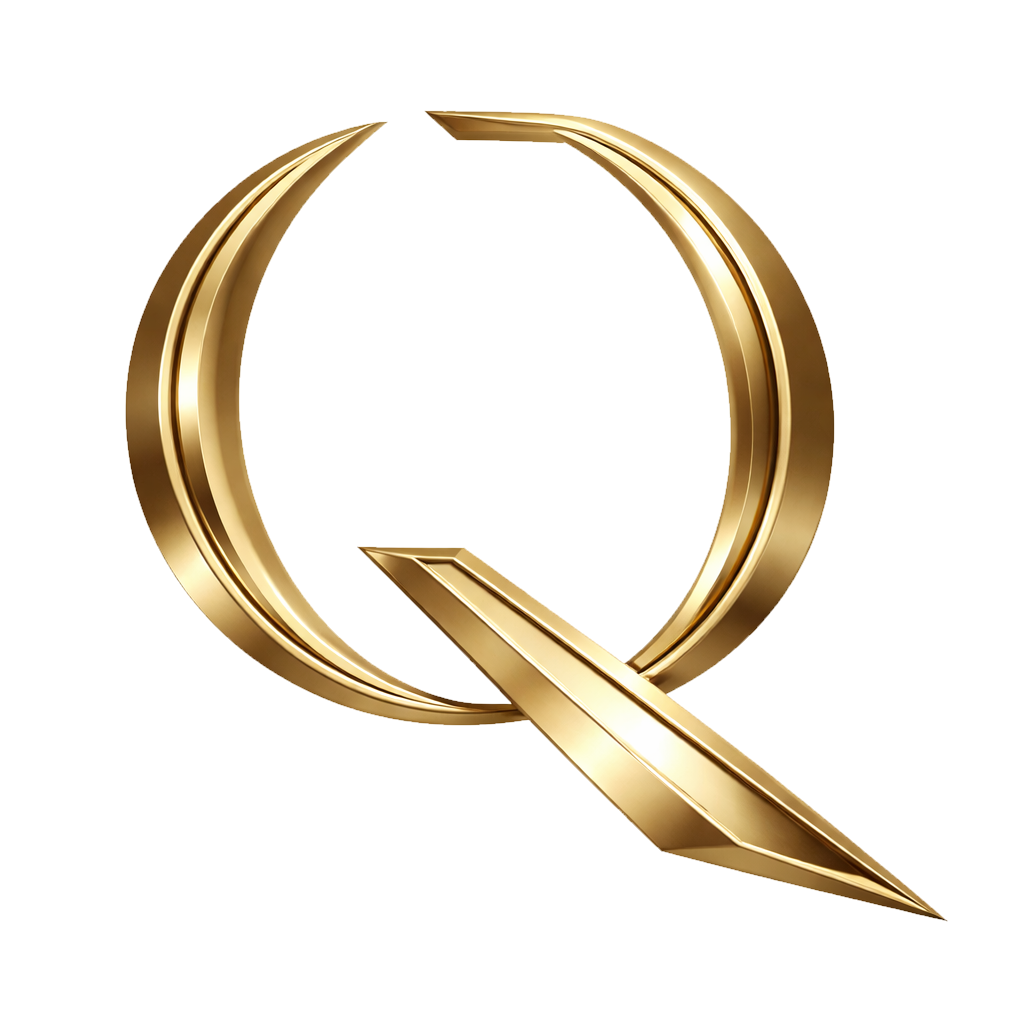 The authoritative gold QueenQong Q mark